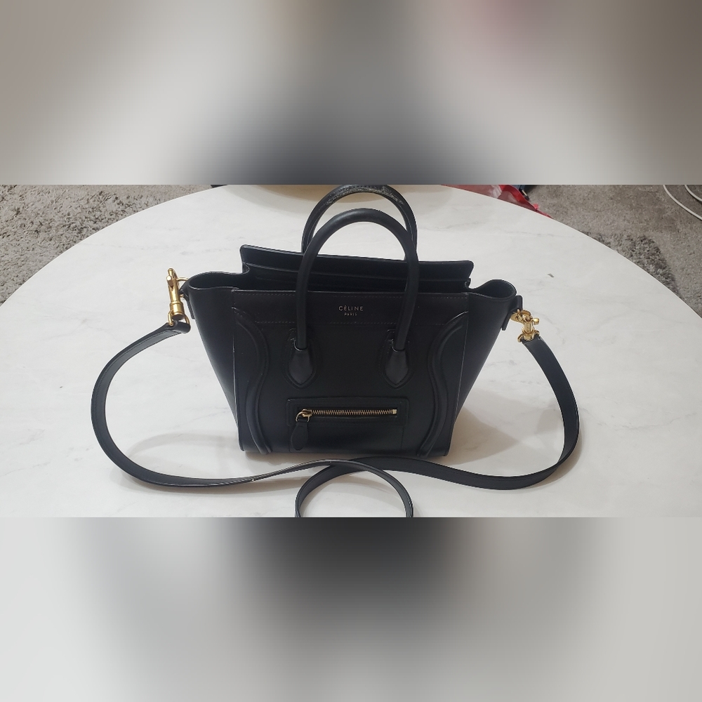 Mini Celine Nono remove shoulder strap luggage smoth calfskin.free shipping